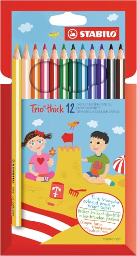 STABILO - Dreikant-Buntstift - Trio dick | 12er Pack