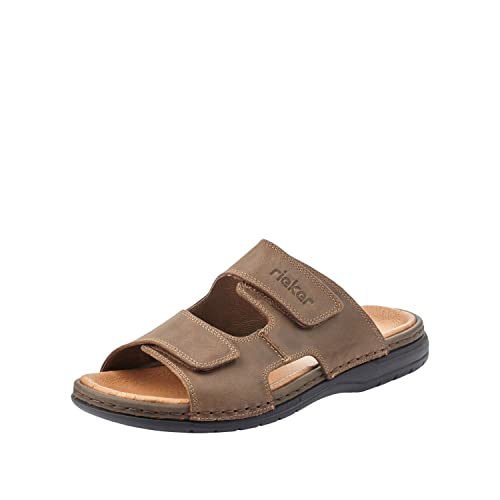Rieker 25592, Herren Pantoletten, Braun (Tabak), 46 EU (11 UK)