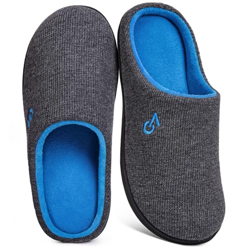 VeraCosy Herren Zweifarbige Hausschuhe Memory Schaum Pantoffeln