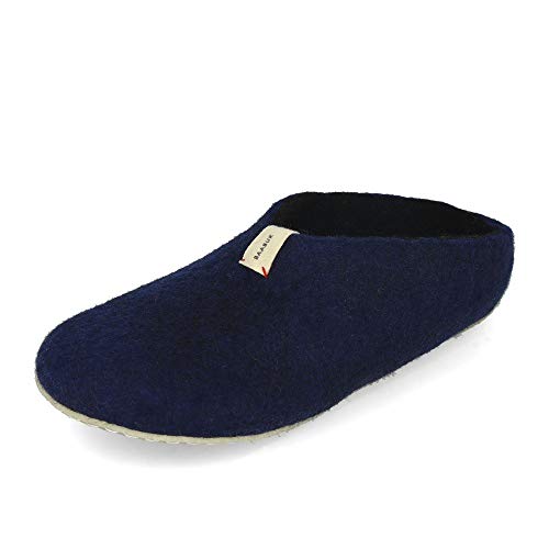 Baabuk Mel Filzpantoffel Slipper Navy Blue EUR 42