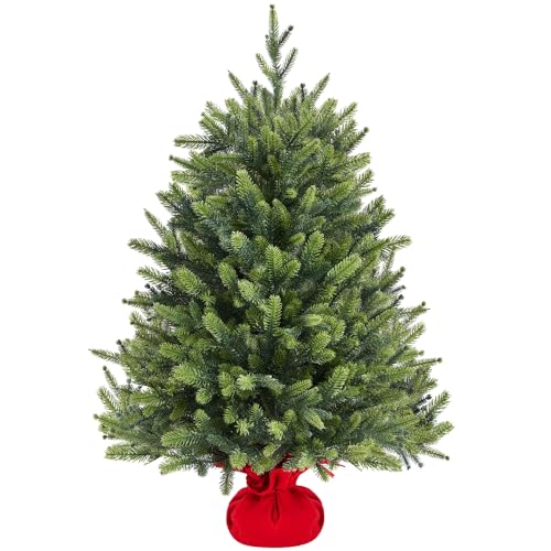 Yaheetech 91cm Mini künstlicher Weihnachtsbaum