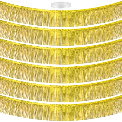 6 Pakete Gold Fransen Girlande Metallic